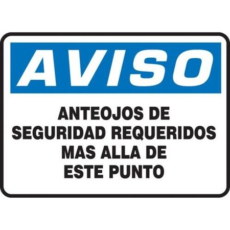 SPANISH BILINGUAL Safety Sign 7 In SHMPPE849XL